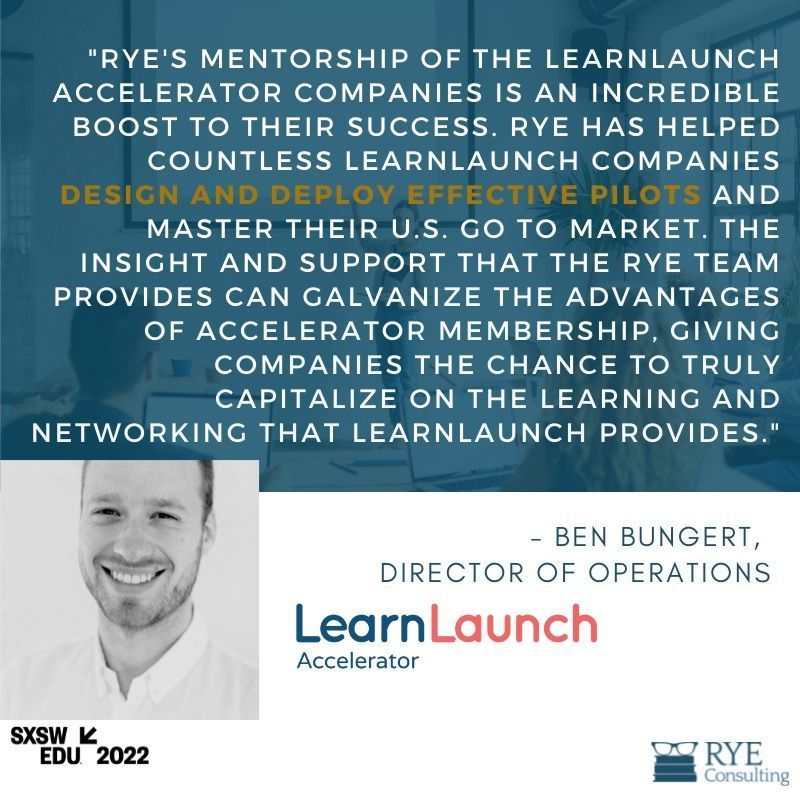 RYEConsulting's tweet image. One more day to vote for Passion to Pilot to Purchase: Pilots that work! To vote, sign in to PanelPicker or create a free SXSW account with just your email. @SXSWEDU buff.ly/3jH2ySw #PilotPrograms #SXSWedu #sxsw2022 #education