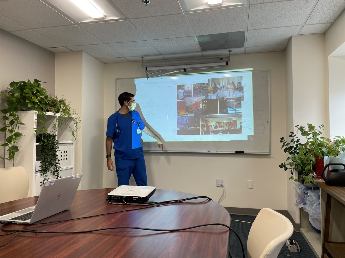 SalemIMres's tweet photo. Our intern @GhannamFaris giving a hilarious and moving “show and tell” on his background, family and interests during our last house staff meeting! https://t.co/GpmPxPVJqA