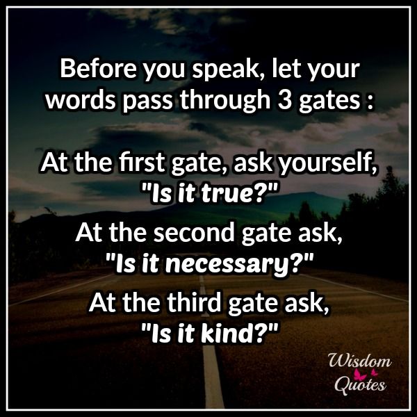 Here's your friendly reminder to think before you speak!