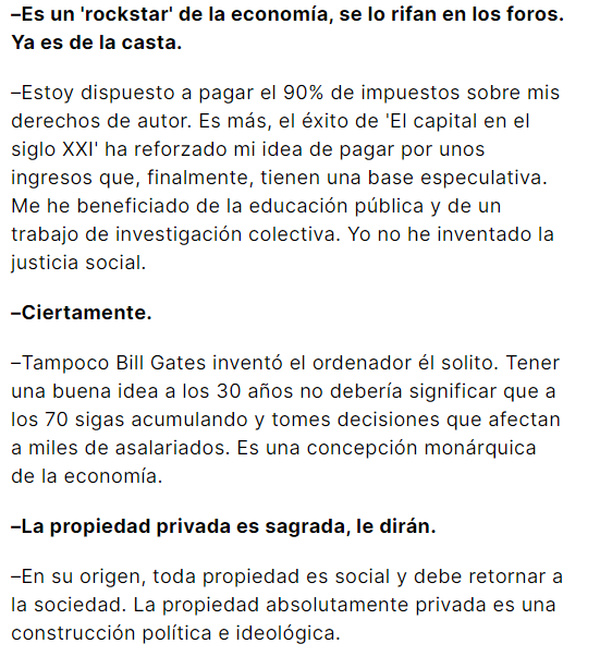 Esto de Piketty.
