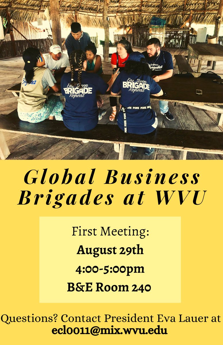 wvu_gbb's tweet photo. Save the date and tell your friends!! This Sunday, come learn about what we do as an organization and the upcoming events we have planned for the semester leading up to our telebrigade! https://t.co/QxnY1njFnn