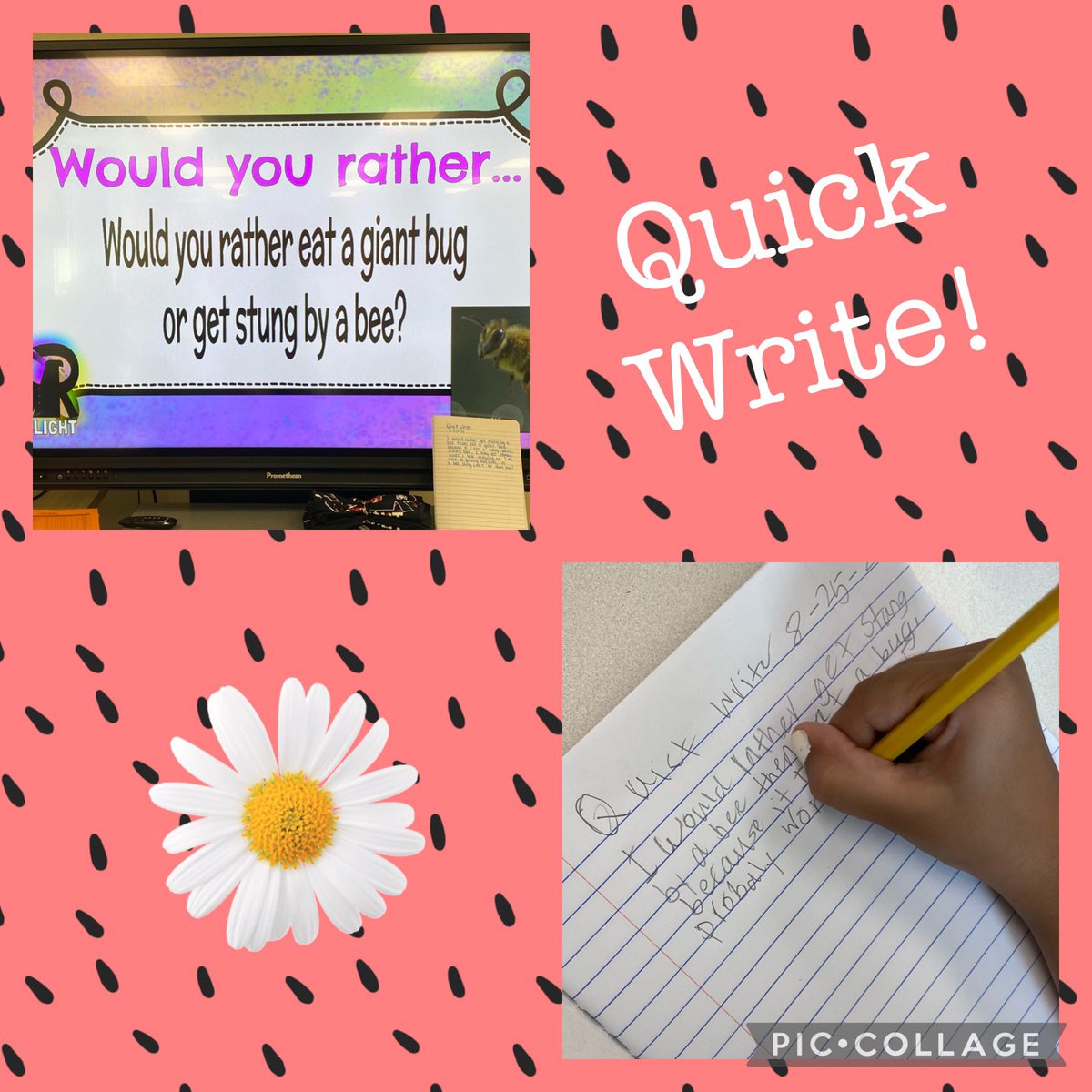 Love me some quick writes! The kiddos love to debate their answers! #wearerennell #3rdriffic