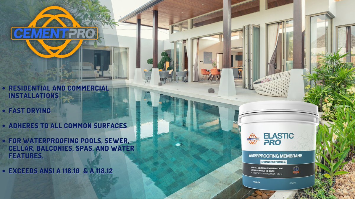 cementpro_llc's tweet image. 🚨Did you hear?👂
The elastomeric sealants market is expected to reach $6607.3 Million by 2026 at a Compound annual growth rate (CAGR) of 6.6%.
Get on board by trying out one of the best #elastomeric #waterproofing and #crackisolation #sealants on the market.
#cementpro