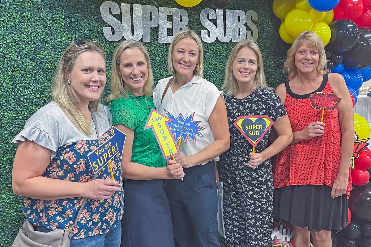 CyFairISD's tweet photo. Thank you to all substitute teachers and their incredible efforts in the classroom! https://t.co/vwrdqy8rLX #CFISDspirit 🎉 https://t.co/vE5uAN5ewM