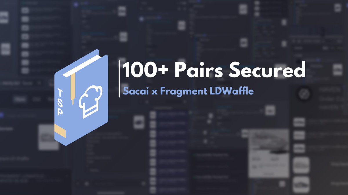 Our students aced the Sacai x Fragment Waffle drop, securing multiple pairs across many sites. Some even using bots for the first time.

Botting made easy inside TSP.

Apply to join now: thesneakerprofessors.com