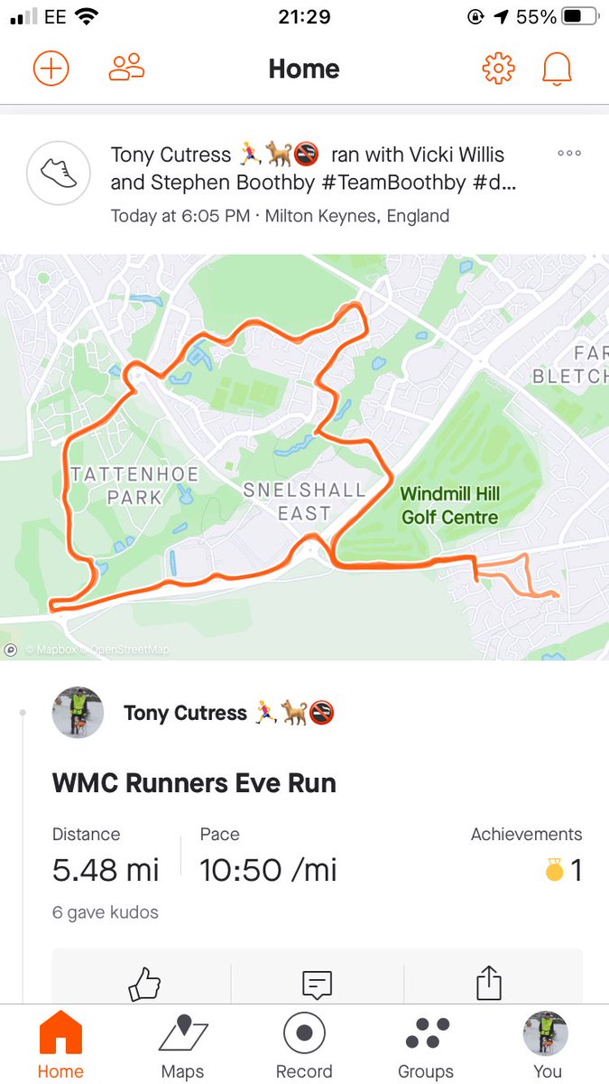 MKBRISC's tweet photo. @westbletchleypc @UKRunChat In case you wondered, this was our route. All done whilst chatting about anything &amp; everything 🤣👍 https://t.co/jusy33r0Bz