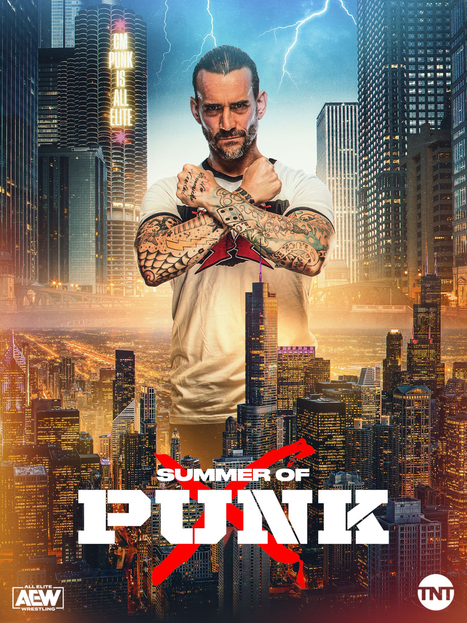 All Elite Wrestling On Tnt You Feel That Little Bit Of Static In The Air That S How You Know The Summerofpunk Is Upon Us Cmpunk Makes His Aewdynamite Debut Tonight On Tntdrama T Co Que8oh5cxy