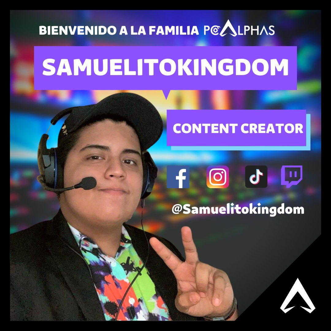Le damos la bienvenida a la familia PcAlphas a nuestro primer creador de contenido: <a href="/sami_mgal/">SamuelitoKingdom 🎙️</a> !!! 🔥👑

Puedes visitarlo de Lunes a Miércoles en su canal de Twitch a partir de las 9:00 pm CDMX. 

Somos #PcAlphas , tus vecinos #Gamer 🎮🖥🔥