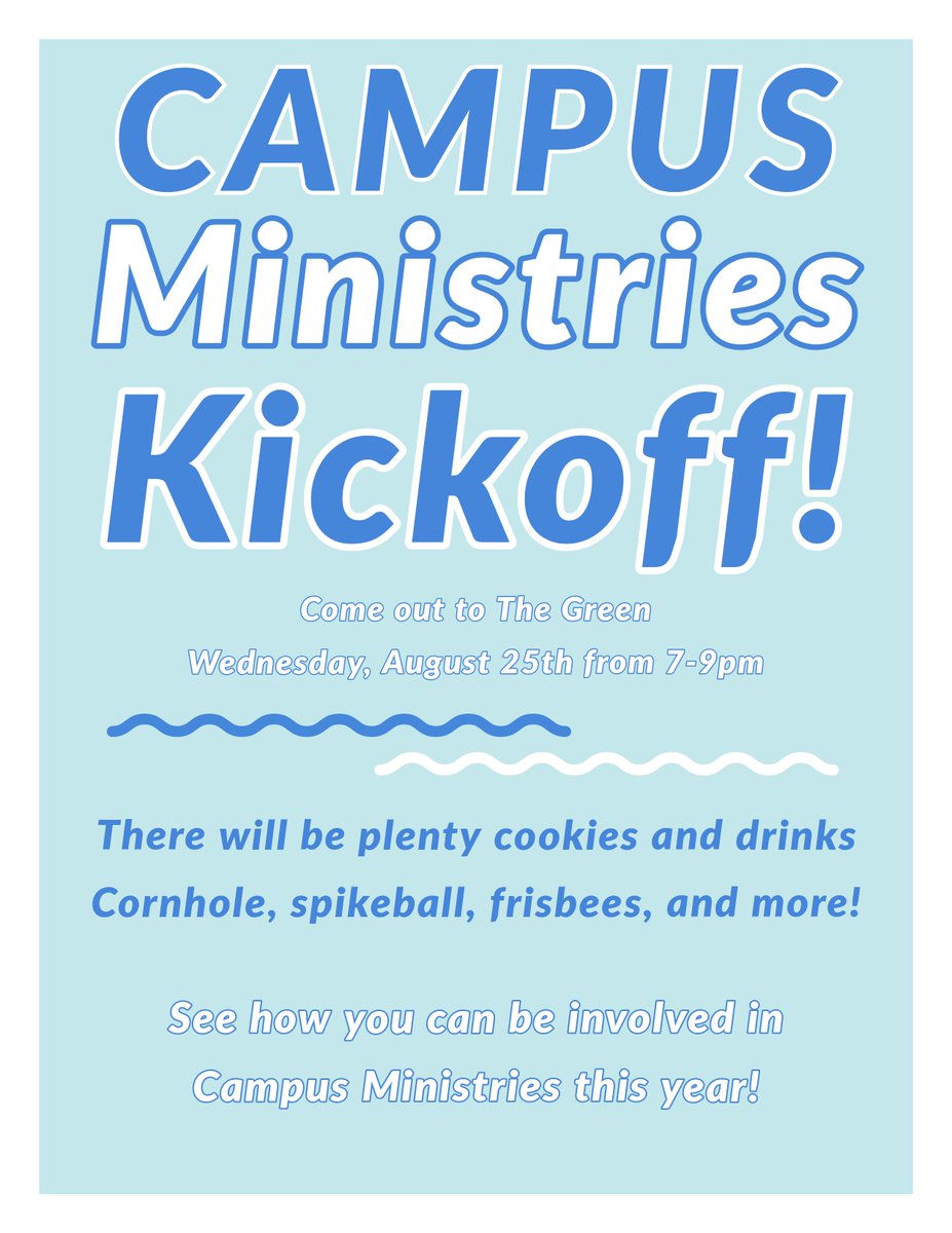 BethelCollegeCM's tweet photo. Come on out to the Campus Ministries Kickoff tonight at 7 on The Green! Games, cookies, drinks, and fellowship! https://t.co/qH5iBSQZb9