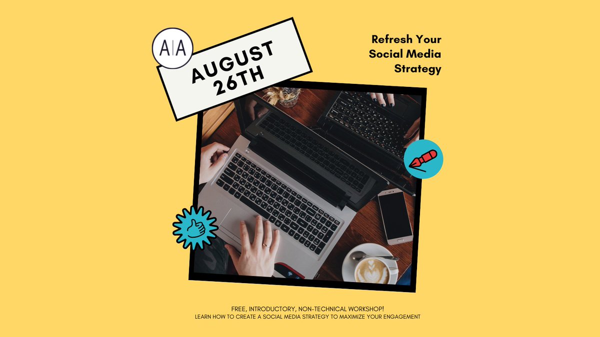 ActivismAlways's tweet photo. Hey everyone 👋 We will be hosting a free, introductory social media workshop tomorrow, August 26th at 11am PT. The theme this month is Refresh Your Social Media Strategy! Register for the event here: https://t.co/bf0at47r4S
#socialmedia #freeevent #activismalways https://t.co/ETy59gzwgE