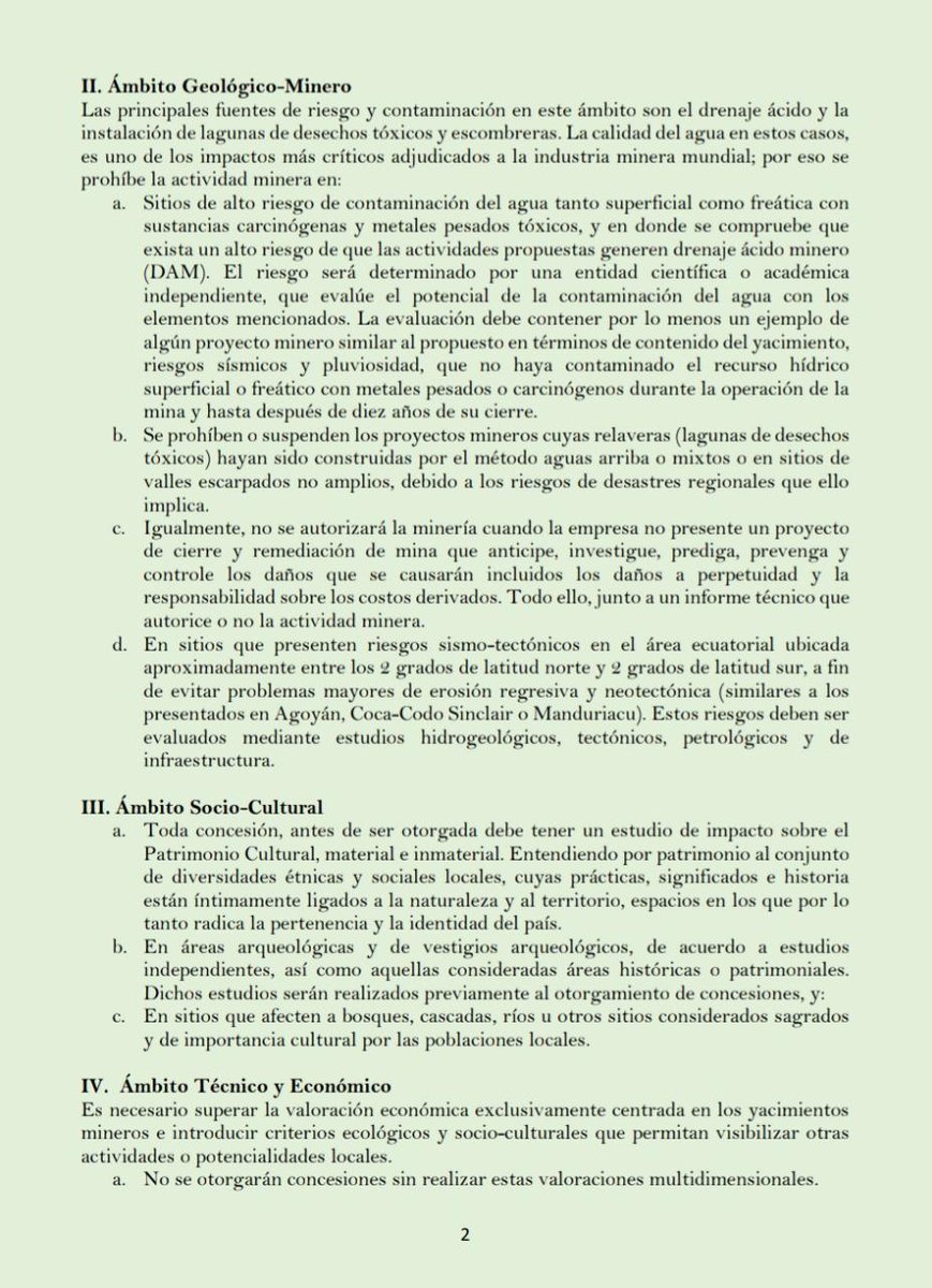 DDHH_Alianza's tweet photo. La reversión de concesiones y proyectos que no se haya realizado las consultas de forma previa y de buena fe, observando criterios étnicos diferenciados específicos e idóneos; y, la consulta a los GADs.  

@LassoGuillermo @Ambiente_Ec @RecNaturalesEC @MinGobiernoEc @DDHH_Ec https://t.co/CgCfEZXhLU