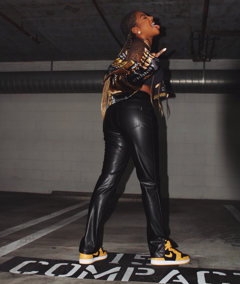 leather pants with jordan 1s