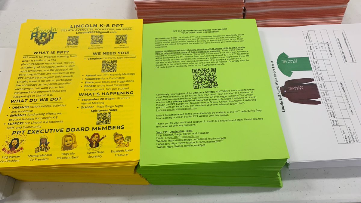 LincolnK8PPT's tweet photo. #Excited to #share some of the #important #information and #flyers you'll find in your @LincolnK8School #folder during #StepintoLearning #HappyReading #QRCode #SneakPeek https://t.co/EPW8moYdCH