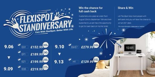 itsthecode's tweet image. Come and join Flexispot Standiversary! @FlexispotU check it at: flexispot.co.uk #standiversary #flexispotuk I won’t take this prize sitting down!