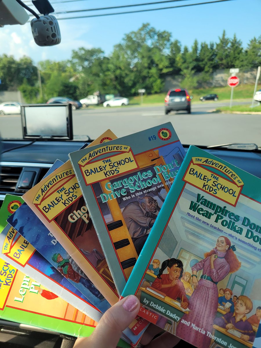 When you realize your childhood copies have turned their last page you restock your classroom library. Thanks @DebbieDadey for years of enjoyment as a student in your library, a reader of your books, and to be able to share them as an educator.