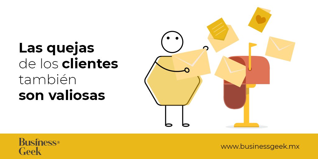 BusinessGeekMX's tweet photo. ¡Deja que se quejen! Y mejora tu #servicio
#DiseñoDeServicios https://t.co/ttzqQTgJAP