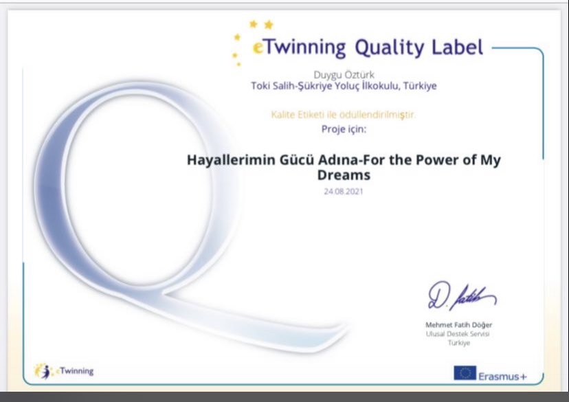 4 proje 4 kalite etiketi ödülü