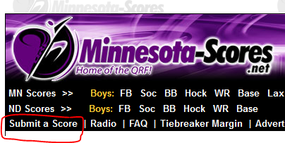 MinnesotaScores's tweet photo. Isn't it funny how new sites come along as the best way to enter scores is crowd sourcing...as if it is a new idea (we started in 2004 for what it's worth)
Teaser tweets for the new changes starting later tonight! It sure doesn't look like below anymore! #readyforanupgrade https://t.co/zrmYQRXHj6