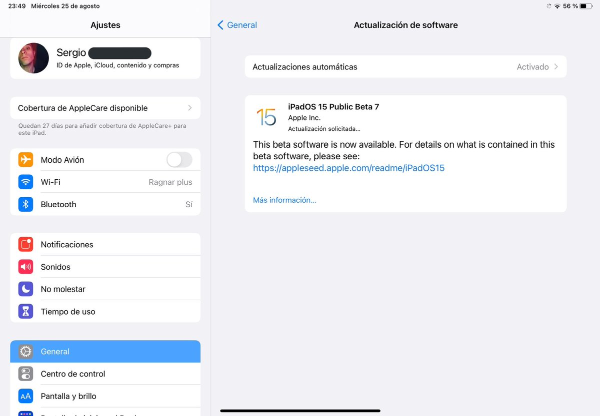 Sergiog022's tweet image. Let’s do it #iOS15Beta7