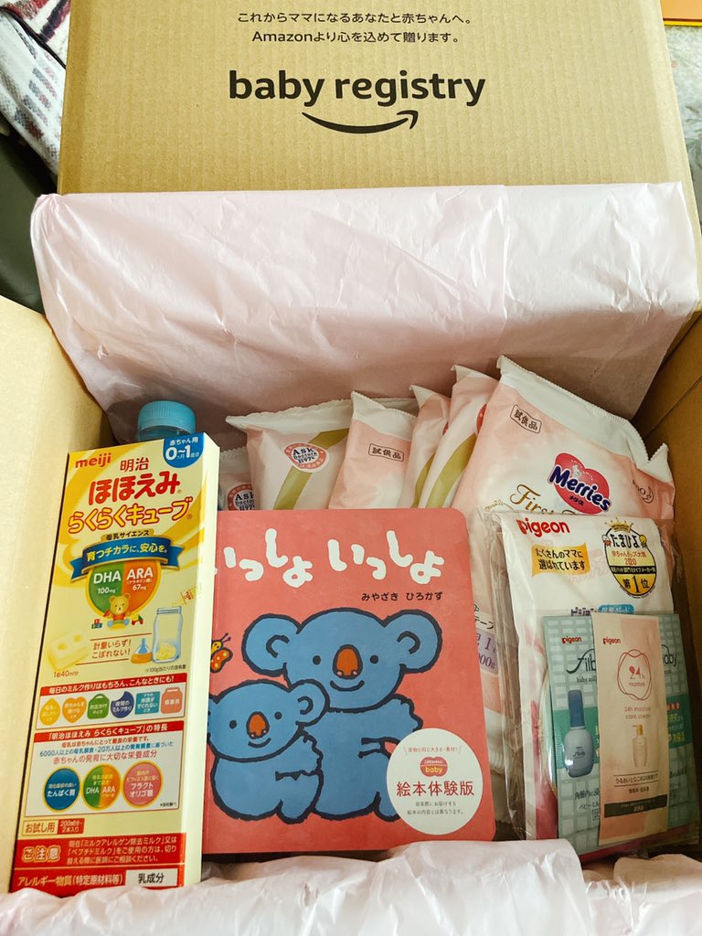 تويتر Amazon Help على تويتر Emirin Osaka Amazonです このたびは ベビーレジストリの出産準備お試しboxをご注文いただき ありがとうございます 色々お試しいただければ幸いです 吉本
