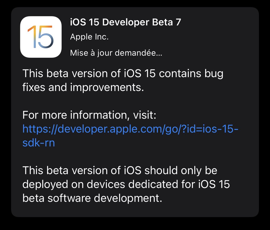 Colymew's tweet image. #iOS15Beta7