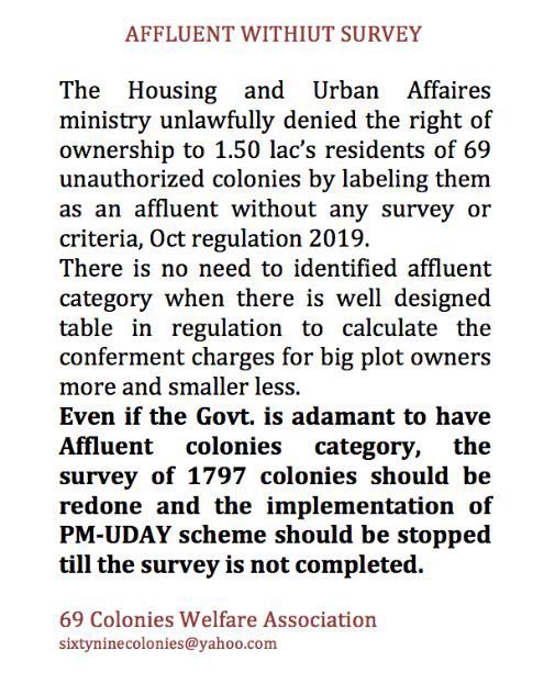 69 colonies association (@69_colonies) on Twitter photo Govt should look into genuine need & remove affluent label give #ownershiprights to #69colonies <a href="/PMOIndia/">PMO India</a> <a href="/HardeepSPuri/">Hardeep Singh Puri</a> <a href="/AmitShah/">Amit Shah</a> <a href="/JPNadda/">Jagat Prakash Nadda</a> <a href="/rameshbidhuri/">Ramesh Bidhuri</a> <a href="/RamvirBidhuri/">Ramvir Singh Bidhuri</a> <a href="/adeshguptabjp/">Adesh Gupta</a> <a href="/ArvindKejriwal/">Arvind Kejriwal</a> <a href="/msisodia/">Manish Sisodia</a> <a href="/PrakashJarwal/">Prakash Jarwal</a> @AAPKartar <a href="/RajivMakhni/">Rajiv Makhni</a> <a href="/official_dda/">Delhi Development Authority</a> <a href="/HindustanTimes/">Hindustan Times</a> Govt should look into genuine need & remove affluent label give #ownershiprights to #69colonies <a href="/PMOIndia/">PMO India</a> <a href="/HardeepSPuri/">Hardeep Singh Puri</a> <a href="/AmitShah/">Amit Shah</a> <a href="/JPNadda/">Jagat Prakash Nadda</a> <a href="/rameshbidhuri/">Ramesh Bidhuri</a> <a href="/RamvirBidhuri/">Ramvir Singh Bidhuri</a> <a href="/adeshguptabjp/">Adesh Gupta</a> <a href="/ArvindKejriwal/">Arvind Kejriwal</a> <a href="/msisodia/">Manish Sisodia</a> <a href="/PrakashJarwal/">Prakash Jarwal</a> @AAPKartar <a href="/RajivMakhni/">Rajiv Makhni</a> <a href="/official_dda/">Delhi Development Authority</a> <a href="/HindustanTimes/">Hindustan Times</a>