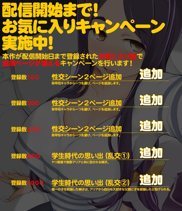 高評価、感想ありがとうございます!
めちゃくちゃヤル気が出ます✨💪

現在お気に入りキャンペーンの追加分を作業中です。
更新次第お知らせしますね! 