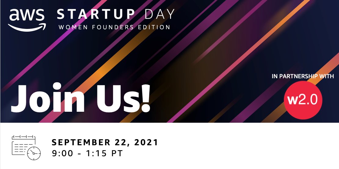 AWS Startup Day: Women Founders Edition on September 22! Join AWS as they dive into the unique challenges women founders face as they build and scale disruptive tech startups.

buff.ly/3stHKSC