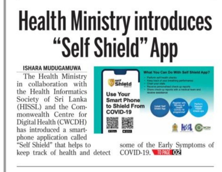 Pandula Siribaddana (MBBS. PhD) (@pandula77) on Twitter photo Launched in #SriLanka as #COVID19 tool. Keep track of your health while at home. For android, play.google.com/store/apps/det… <a href="/HISSLk/">HISSL</a> <a href="/dialoglk/">Dialog Axiata</a> <a href="/kpmgsl/">KPMG Sri Lanka</a> <a href="/devuplink/">Devuplink</a> <a href="/CWCDH_info/">CWCDH</a> Launched in #SriLanka as #COVID19 tool. Keep track of your health while at home. For android, play.google.com/store/apps/det… <a href="/HISSLk/">HISSL</a> <a href="/dialoglk/">Dialog Axiata</a> <a href="/kpmgsl/">KPMG Sri Lanka</a> <a href="/devuplink/">Devuplink</a> <a href="/CWCDH_info/">CWCDH</a>