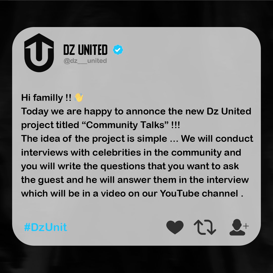 Dz__United's tweet photo. Community Talks 💪🌟 https://t.co/uKj82dNFxB