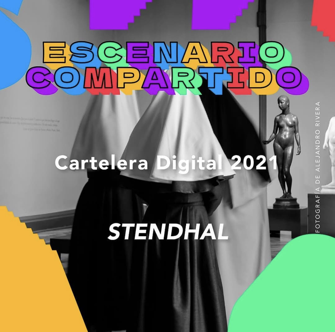 parquecultural's tweet photo. 💥Este viernes tenemos estreno digital con la obra #STENDHAL en el marco de #EscenarioCompartido. 
Un montaje teatral de la compañía @TiananmenCo  donde el @MNBAChile se convierte en el escenario del reencuentro de una especie humana perdida.
📆Desde el 27 de agosto 20:30hrs. https://t.co/bSjQlHtYii