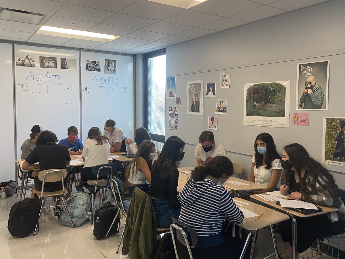 Before discussing Agatha Christie’s And Then There We’re None, my students used excellent communication, collaboration, and problem solving skills to solve The Curious Case of Who Killed Mr. Kirshner! Hint: it wasn’t me! 😊