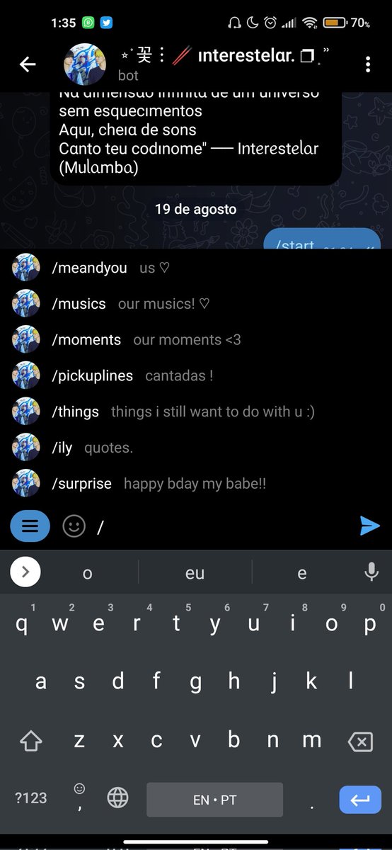 sskinote's tweet image. como fazer um bot do telegram a thread;