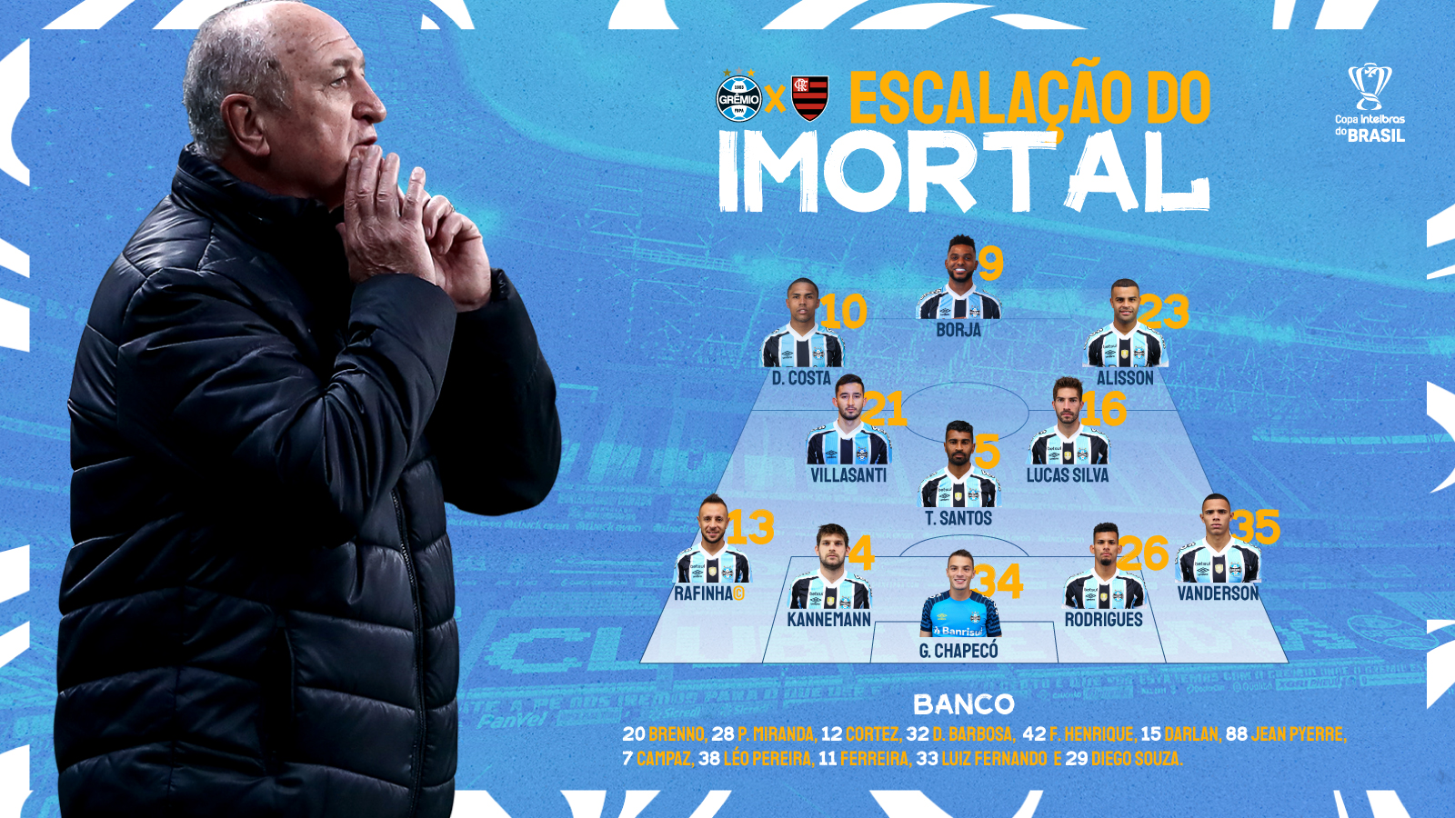 Grêmio FBPA on X: 📋ESCALAÇÃO DO TRICOLOR! 🇪🇪 #GRExCAX #Gauchão2022  #PeloGrêmioComOGrêmio  / X