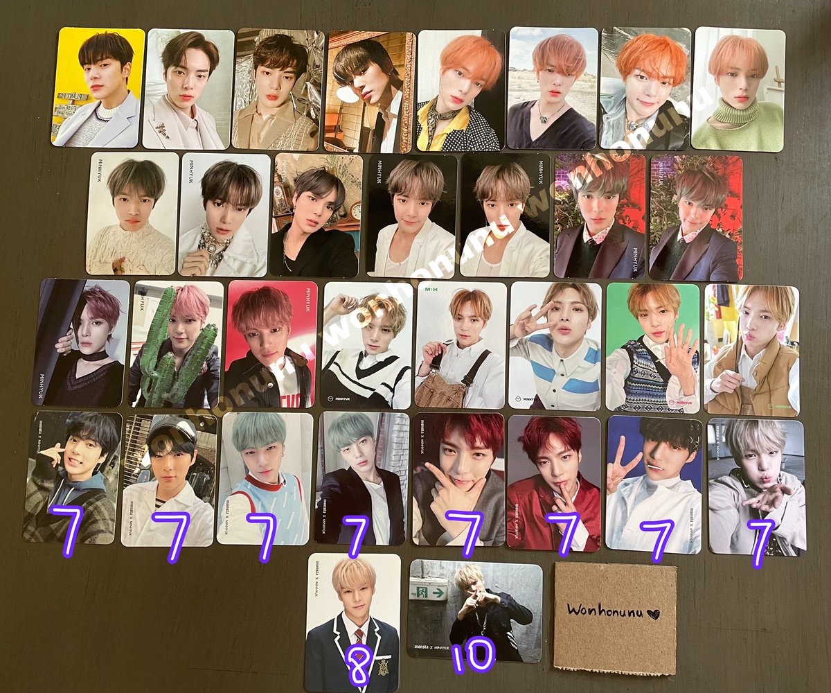 wonhonunu's tweet photo. Selling MONSTA X Minhyuk + Kihyun solo album PCs

🌱 Price is 5usd each unless listed otherwise in the photo! 
🌱 Shipping from the US
🌱 Can ship internationally!

Please DM if interested 💕 https://t.co/lzX0nBiEsI