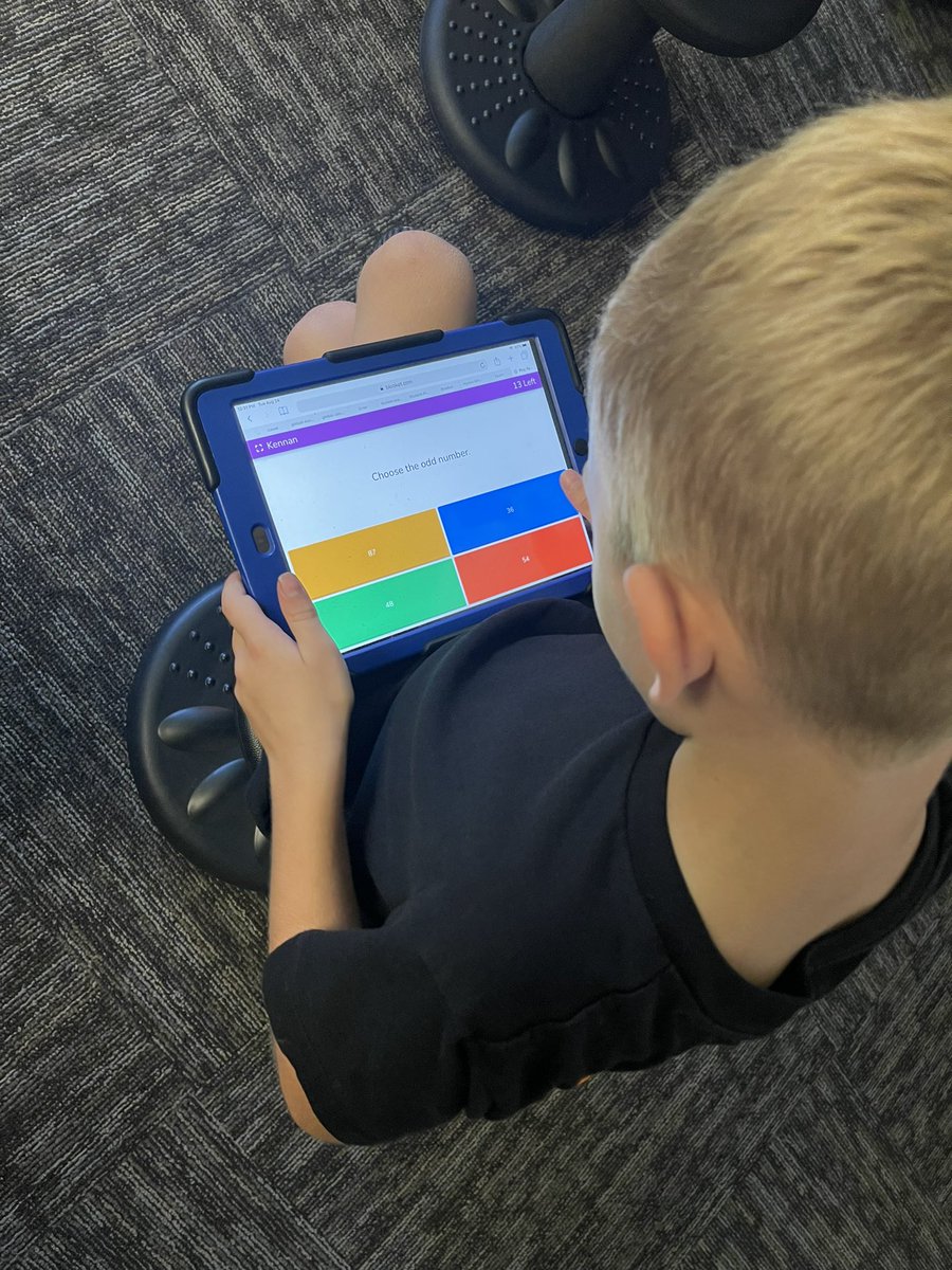 MoenchJenna's tweet photo. #2ndGrade needed to review their even and odd numbers. What better way than with a @PlayBlooket race? @BertrandVikings #vikingnation #SAIL https://t.co/e1nX08YwgK