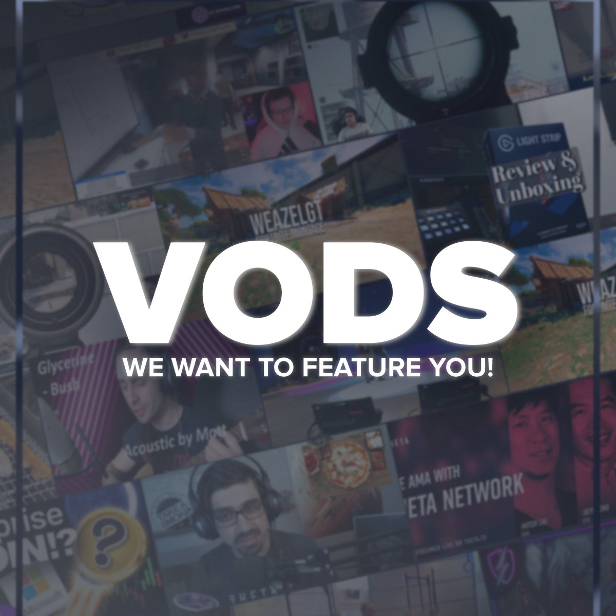 THETAtv's tweet image. We're looking for videos uploaded on THETA.tv to highlight on our social accounts and future newsletters!

Upload a video to THETAtv and tweet the video link with #ThetaVOD for us to see it. 

Upload your videos now: theta.tv/channel/videos