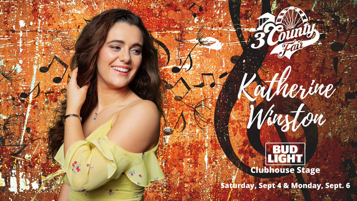 Three County Fair (@threecountyfair) on Twitter photo Come see why Jennifer Lopez, Adam Lambert & Harry Connick Jr gave <a href="/thekatwinston/">Katherine Winston</a> "THREE YESES" during the '15-'16 season of American Idol. Katherine will be bringing her fantastic vocals to <a href="/ThreeCountyFair/">Three County Fair</a> Listen & download now on your favorite online store or streaming service. Come see why Jennifer Lopez, Adam Lambert & Harry Connick Jr gave <a href="/thekatwinston/">Katherine Winston</a> "THREE YESES" during the '15-'16 season of American Idol. Katherine will be bringing her fantastic vocals to <a href="/ThreeCountyFair/">Three County Fair</a> Listen & download now on your favorite online store or streaming service.