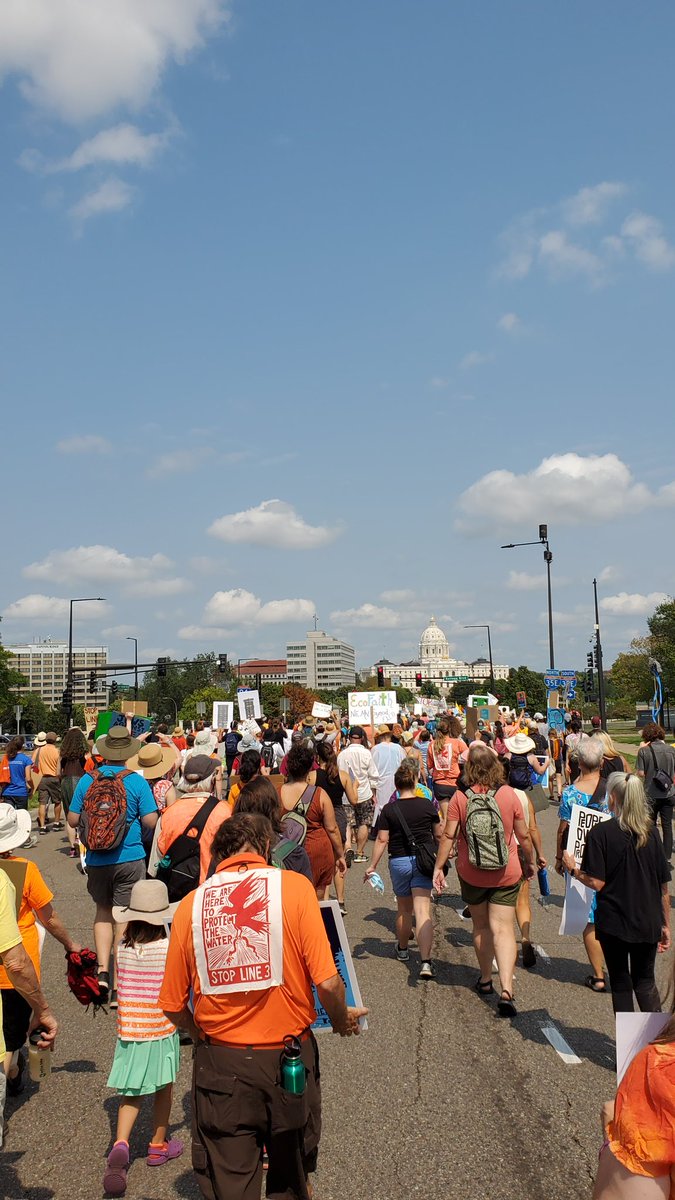 jbjohnbender's tweet image. Walked with water protectors and elders to #StopLine3Pipeline today. It is time for Governor Walz to keep his promise to end the construction of Line 3 and protect Native land.