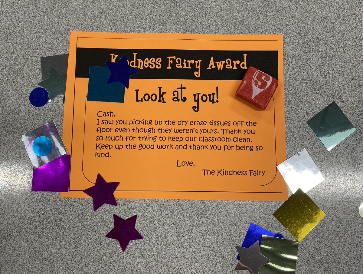 We had a very special visitor stop by our room today. Our Kindness Fairy made her first appearance! 🪄🧚
<a href="/CFISDHolmsley/">Holmsley Elementary</a>