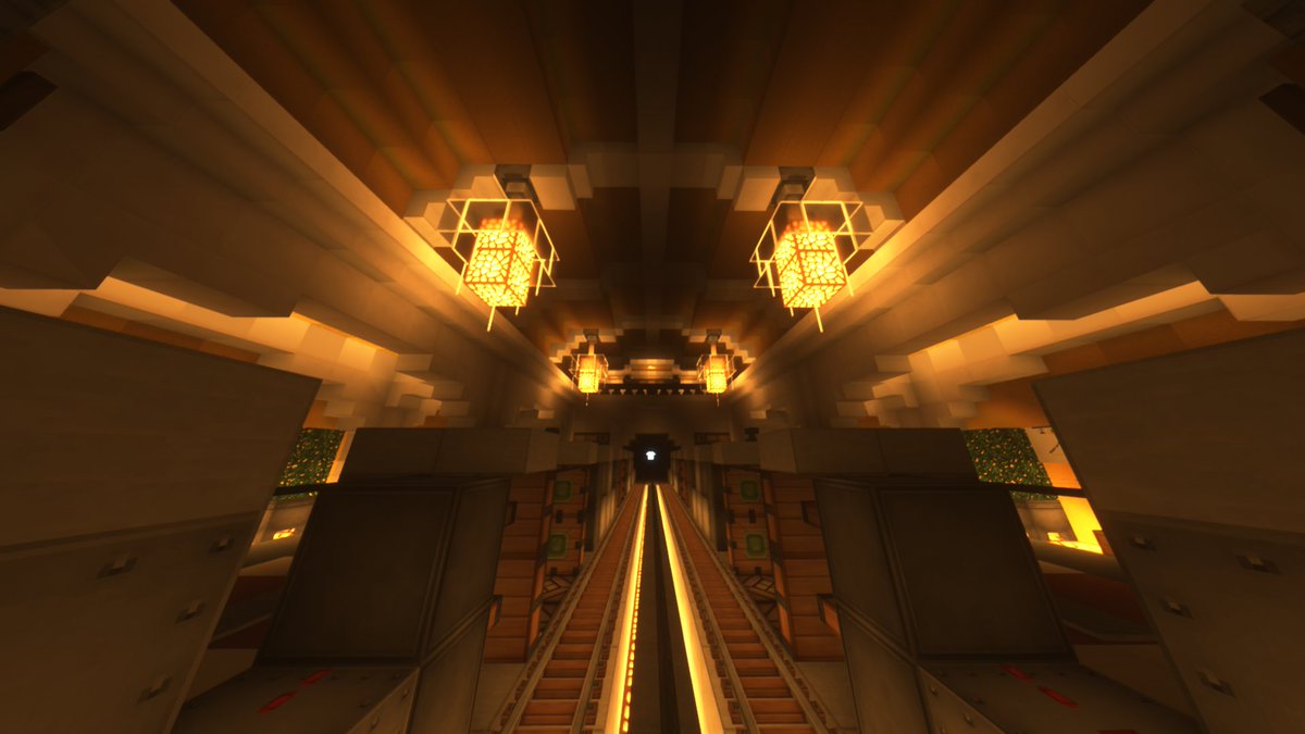 WolvHaven's tweet photo. This Friday we're going old school. 🧓⏰ The all-new Metro Line 1 timelapse drops tomorrow, 1315 UTC. #wolvhaven #minecraft https://t.co/s8wVL4AyiJ