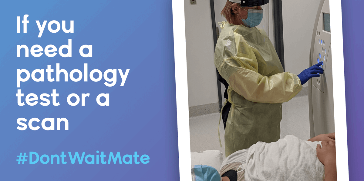 MedicinesAus's tweet photo. Some healthcare matters still need to be taken care of in person so if you’ve missed a test or a scan during lockdown, make sure you rebook and don’t miss out. Your healthcare depends on it! #DontWaitMate #DontSkipTests https://t.co/4IcOBHx9qo