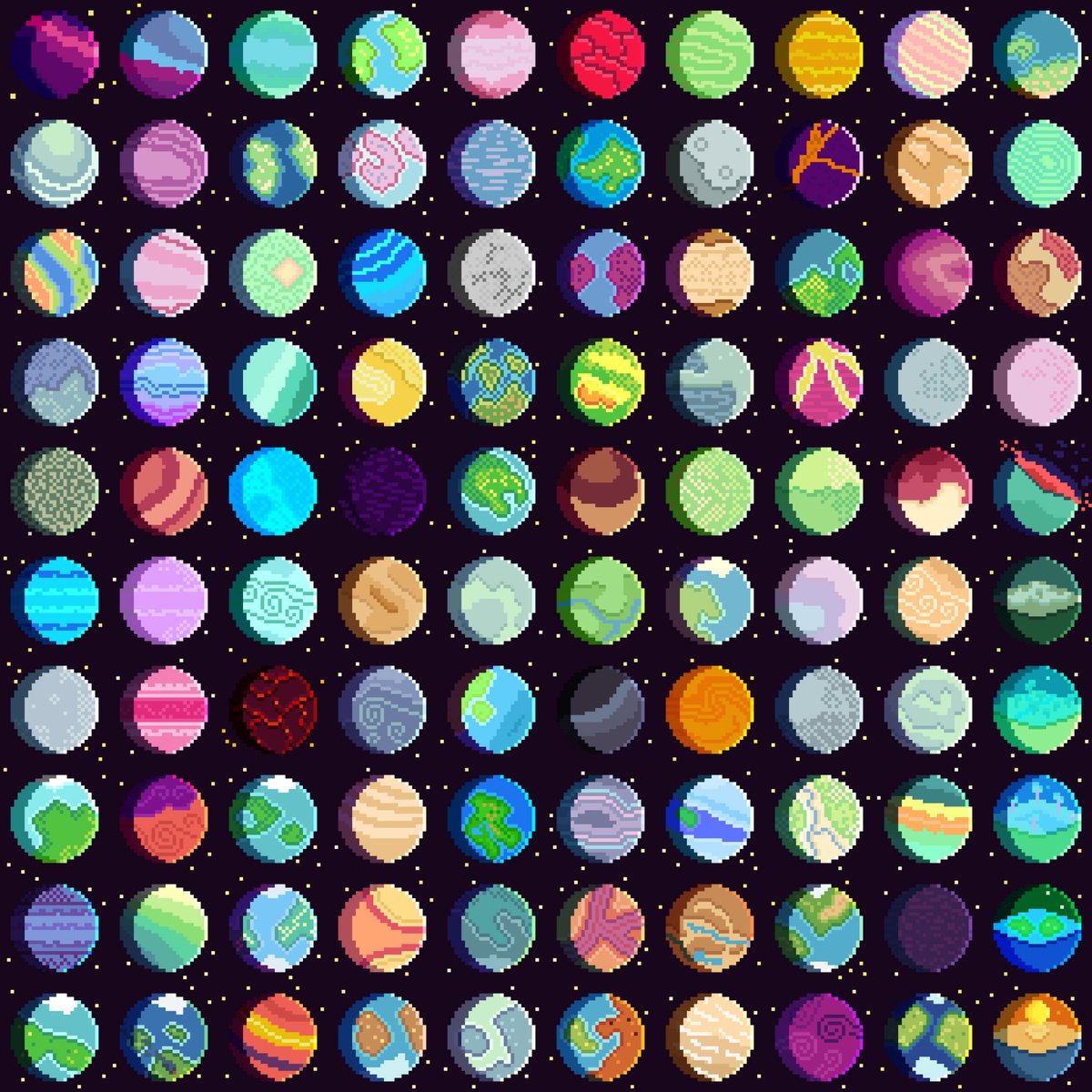 RasterlyNFT's tweet image. Thanks to all the explorers who&apos;ve collected a planet in the pixel cosmos! 🧑‍🚀

@pixelform @AustinPocus @1Solitudex @FractalNft @QuittersArts @TheSearch1618 @cuttheace @sgt_sl8termelon @Code_Punks @clintfulkerson 

hicetnunc.xyz/Rasterly

#NFT #NFTCommunity #pixelart