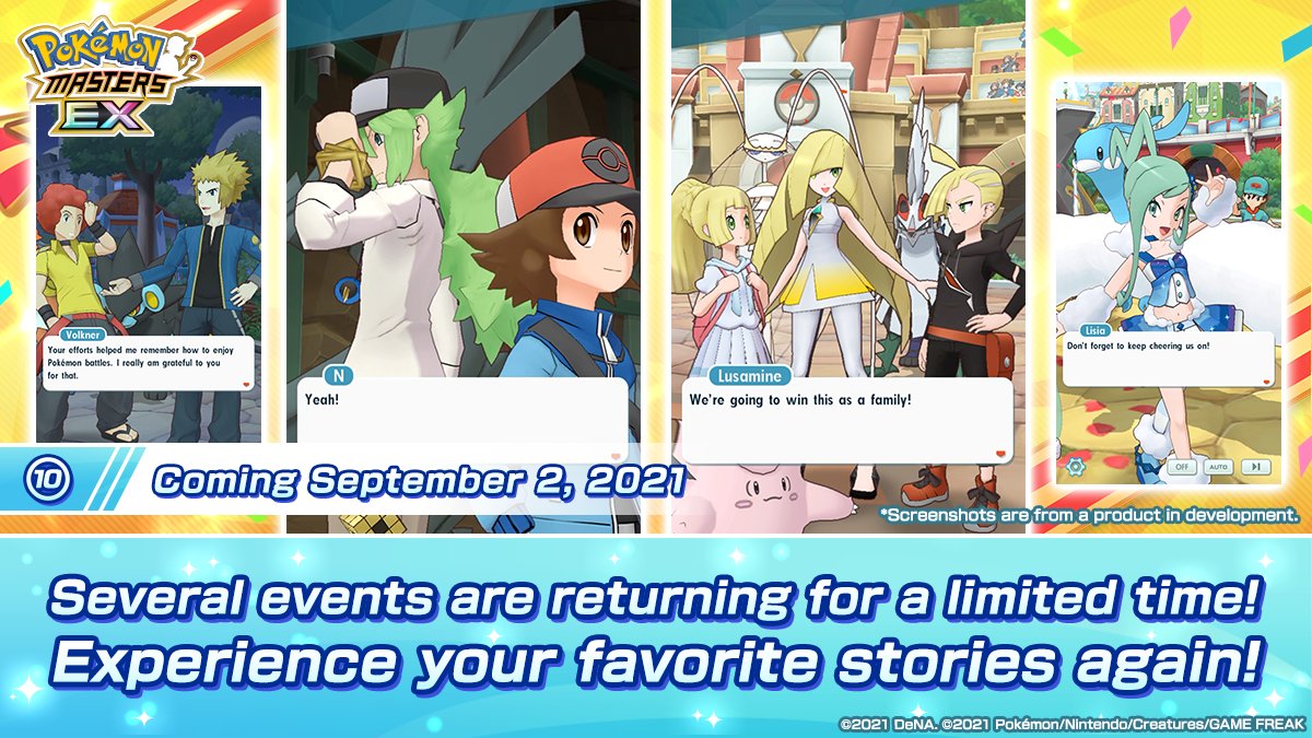 Eventos Pokémon Masters EX