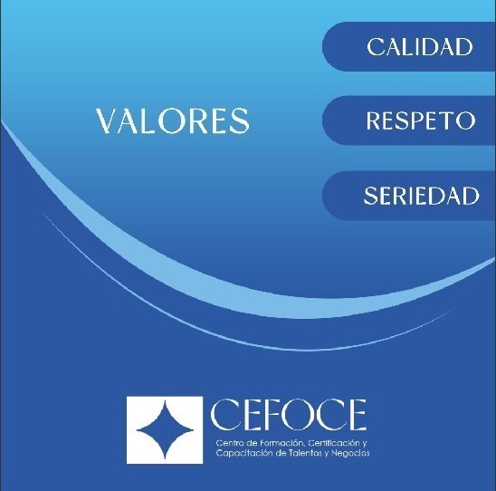 Valores de nuestro centro.
#cefoceready #cefoce #cefoceteam