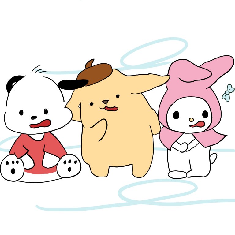 もちょ 強風の中にいるサンリオキャラクター デジタルイラスト イラスト キャラクター サンリオ T Co 7erzwgssuz Twitter