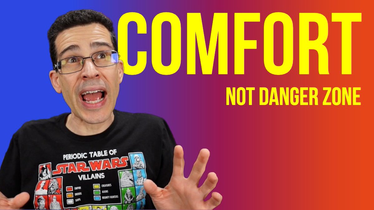 My latest advice video is out! "How to Move Beyond Your Comfort Zone" youtu.be/E4pz_T3iOUw