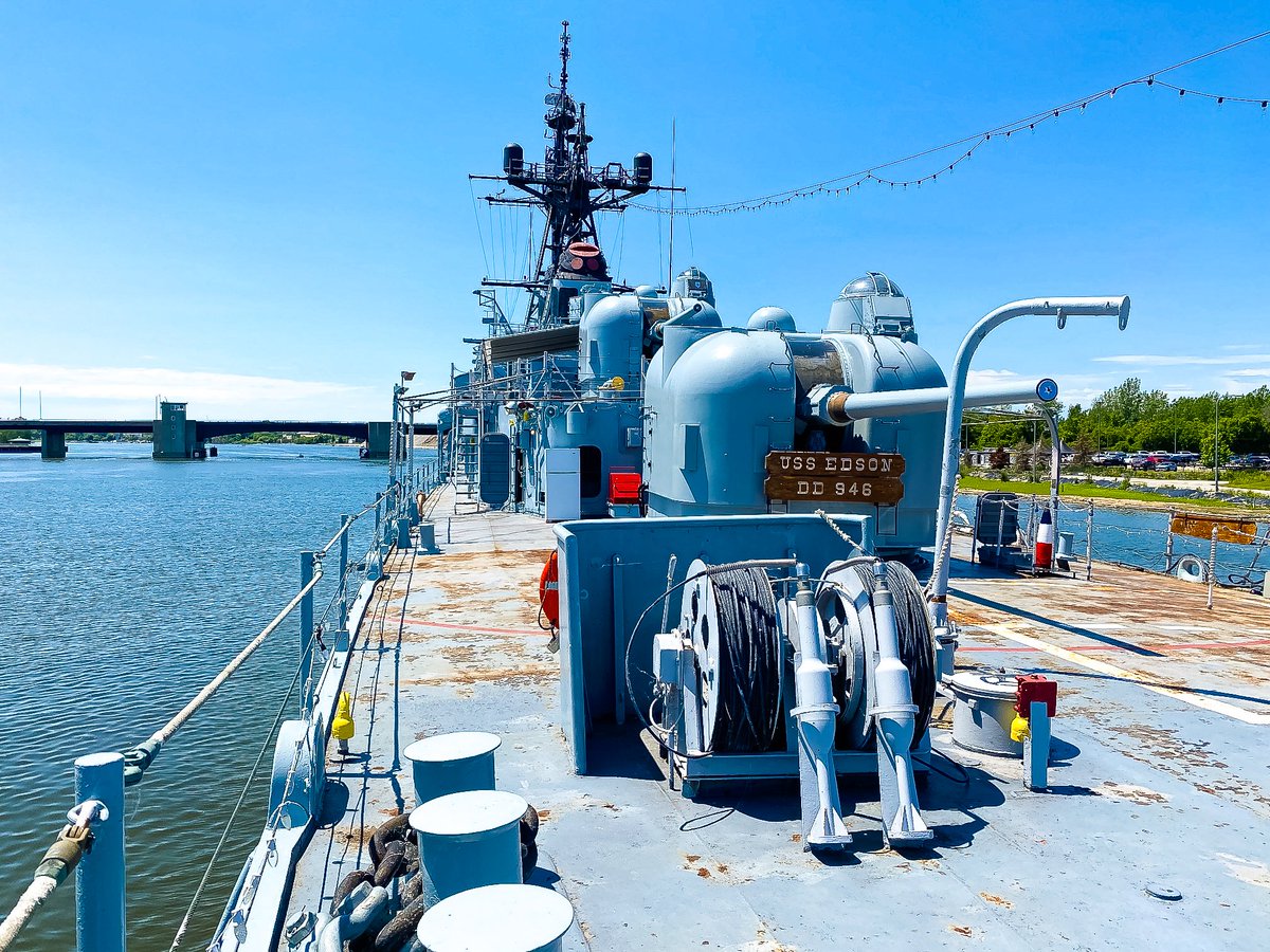 gogreatlakesbay's tweet photo. Deck views from the historic USS Edson ⚓

📸 @Travel_Mich 
#gogreatlakesbay #gogreat #baycitymi #ussedson #museum #puremichigan https://t.co/5xJm8KimZl