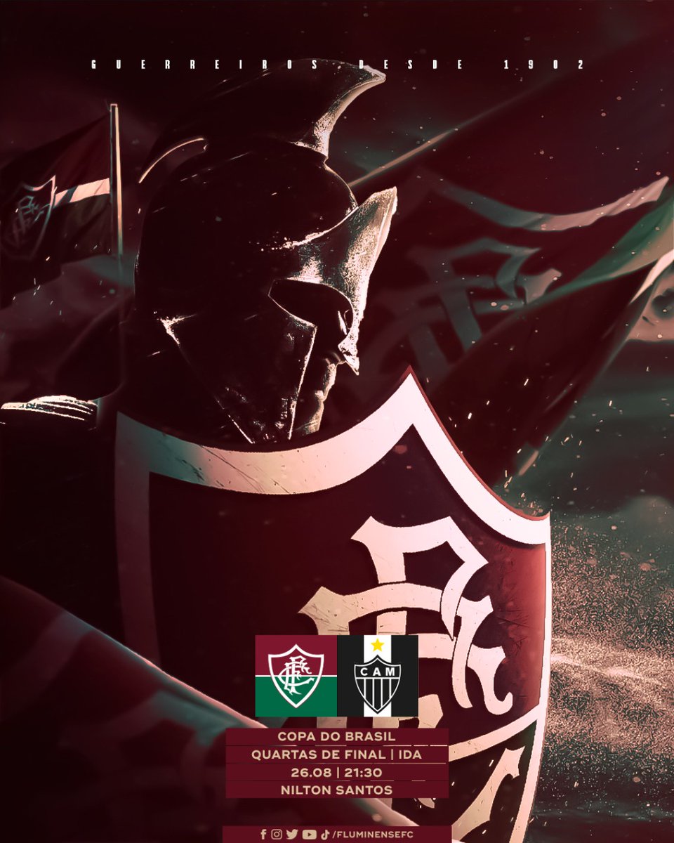 FluminenseFC's tweet photo. 🎵 VAMOS LUTAR POR MAIS ESSA TAÇA
VAMOS FLUMINENSE COM GARRA E COM RAÇA 🎵

É #DIADEFLU! É DIA DE COMEÇAR BEM AS QUARTAS DE FINAL DA @COPADOBRASIL! VAAAAAAAAAAAMOS, TRICOLOR! 🇭🇺🇭🇺🇭🇺 https://t.co/ALkGsnFHmz