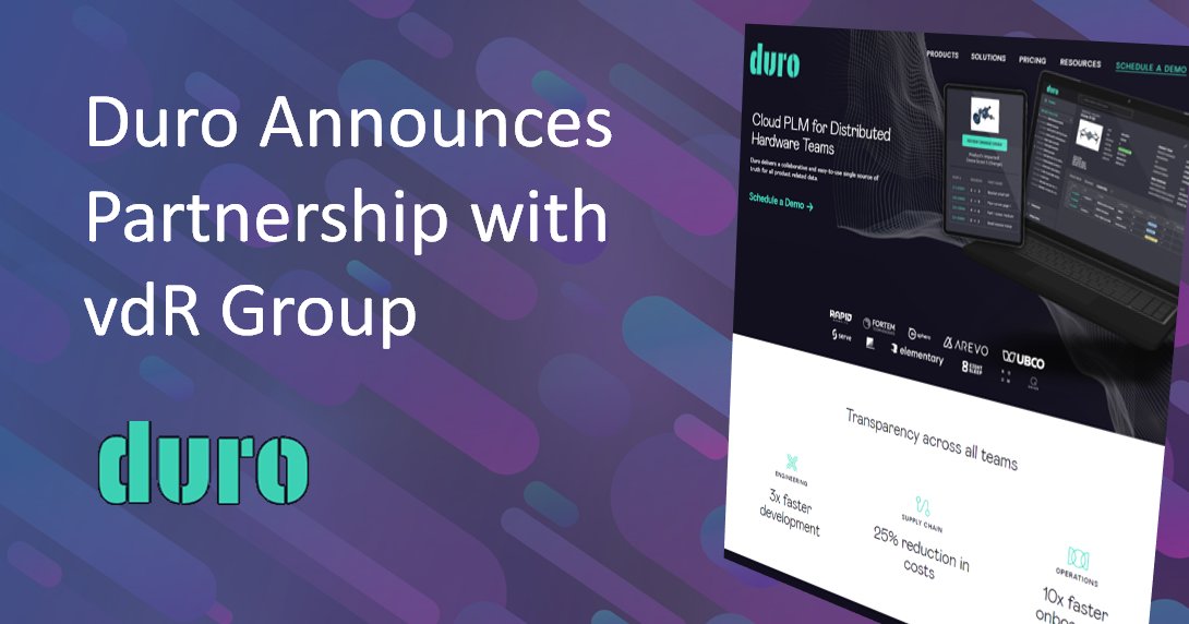 vdrgroup's tweet photo. @Durolabs announces partnership with vdR Group to expand enterprise connectivity capabilities!
https://t.co/AlSDrFrByM https://t.co/cYKrJXa1x2